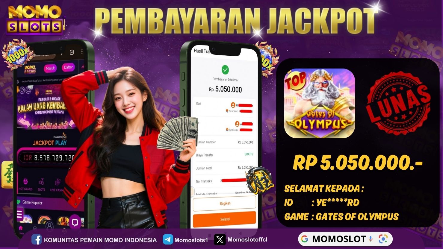 MOMOSLOTS JACKPOT SLOT GATES OF OLYMPUS